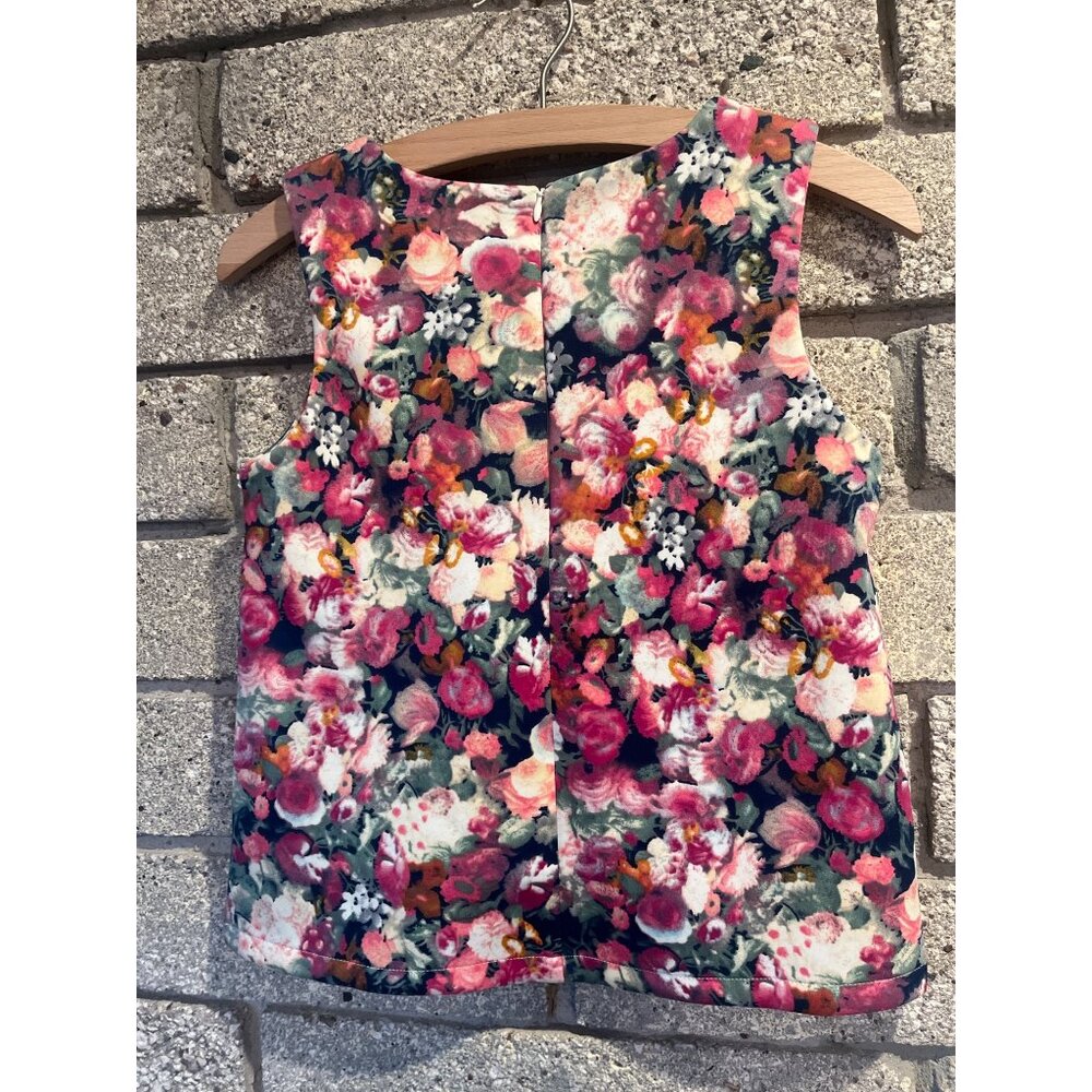 Colorful Floral Sleeveless Top By Imoga For Girls Size 12 - Picture 5 of 6